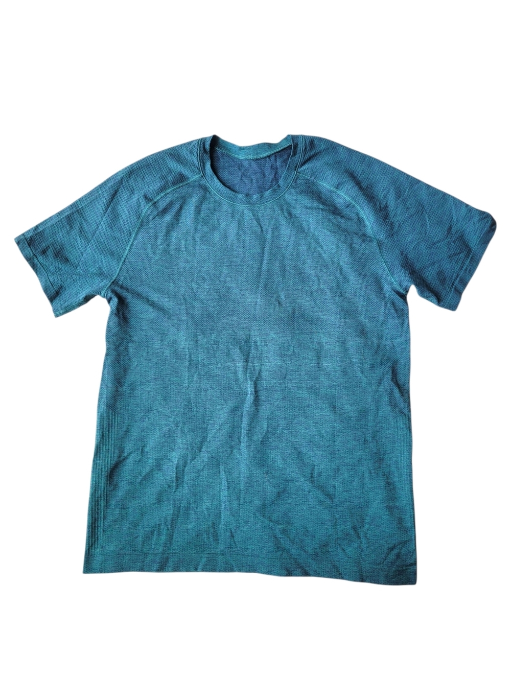 Lululemon Swiftly Tech Mens Size Medium Blue Teal Short Sleeve Athletic T Shirt
